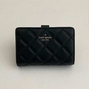 Kate Spade Natalia Black Quilted Bifold Wallet